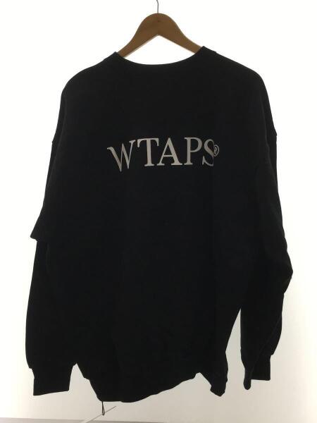 WTAPS(ダブルタップス) / スウェット/3/コットン/BLK/222ATDT-CPM02S 