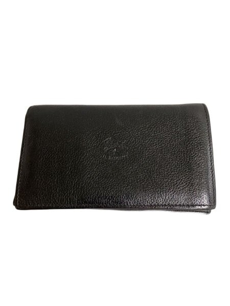 IL BISONTE(イルビゾンテ) / 2つ折り財布/レザー/BLK/メンズ// | 中古