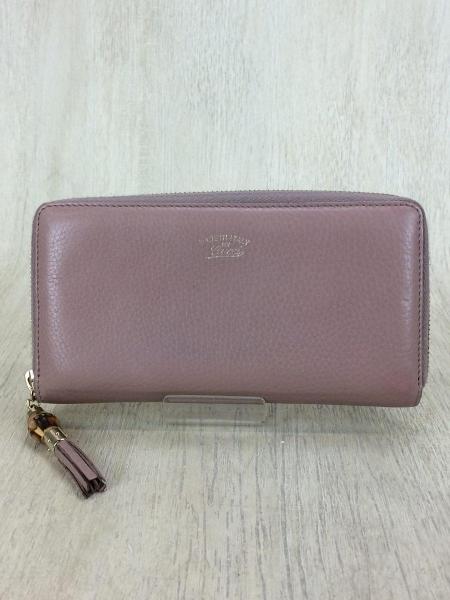 GUCCI グッチ GGキャンバス バンブータッセル 長財布 レディース GUCCI 