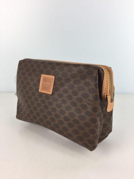 CELINE(セリーヌ) / マカダム柄ポーチ/PVC/BRW/総柄/MC913 | 中古品の CELINE(セリーヌ) / マカダム柄ポーチ/PVC/BRW/総柄/MC913 | 中古品の