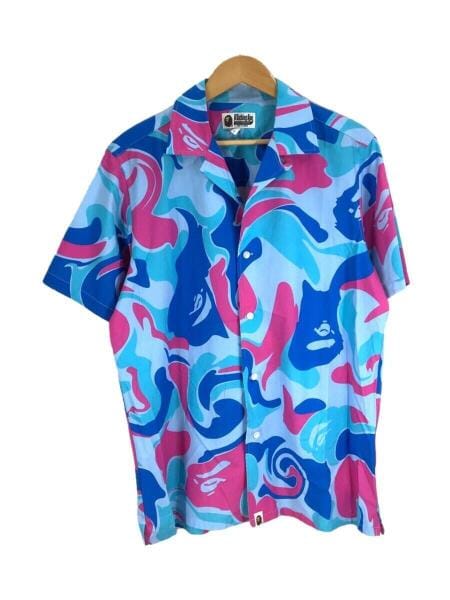 ベイシングエイプ ベイプブラック アロハシャツ (BAPE BY A ベイシングエイプ ベイプブラック アロハシャツ (BAPE BY A