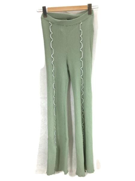 soduk(スドーク) / 20SS/ステッチスリットニットパンツ/裾穴有り  