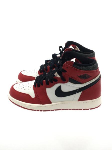 NIKE(ナイキ) / AIR JORDAN 1 RETRO HIGH OG GS CHICAGO/24.5cm/レザー 