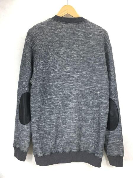 メゾンマルタンマルジェラ　エルボーパッチスウェット灰グレー46 MAISON MARGIELA(メゾンマルジェラ) 16SS elbow patch