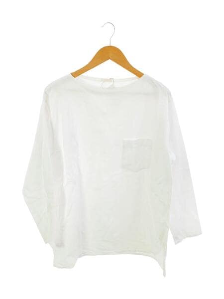 サイズ3！comoli ボートネックシャツ COMOLI(コモリ) / ボートネックシャツ/長袖Tシャツ/3/コットン/WHT