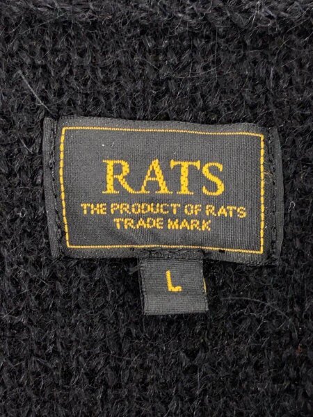 RATS(ラッツ) / 21AW/NATIVE MOHAIR KNIT CARDIGAN/L/モヘア/BLK/21RN 