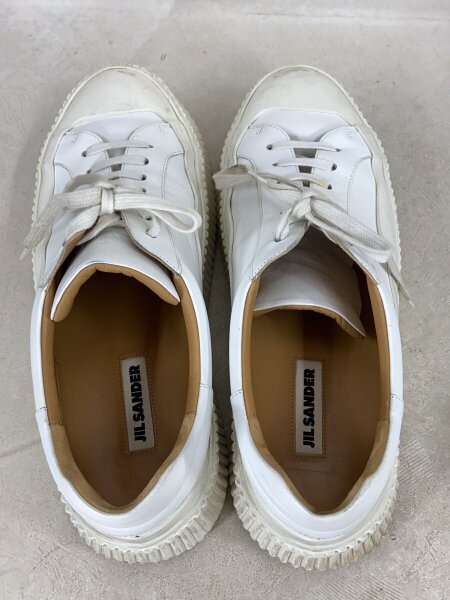 JIL SANDER(ジルサンダー) / ローカットスニーカー/厚底/43/WHT/レザー