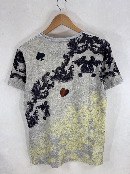 ETRO / タロットマン/Tシャツ/--/コットン/GRY/総柄/181-1y020-9177 ETRO(エトロ) / タロットマン/Tシャツ/--/コットン/GRY/総柄/181-1y020