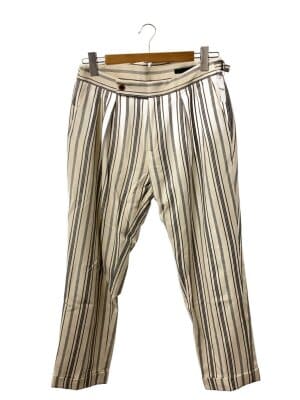 BERWICH / sake　1p/スラックスパンツ/46/コットン/WHT/ストライプ/SB107X/スラックスチノ BERWICH(ベルウィッチ) / sake 1p/スラックスパンツ/46/コットン/WHT