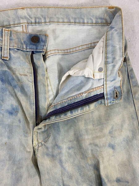 Levi’s / 505/BIGE～66前期/16刻印/scovilジップ/イエローステッチ混/デニム/IDG Levi's(リーバイス) / 505/66前期/ボタン裏16/SCOVILLジップ/イエロー