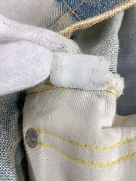Levi's(リーバイス) / 505/66前期/ボタン裏16/SCOVILLジップ/イエロー