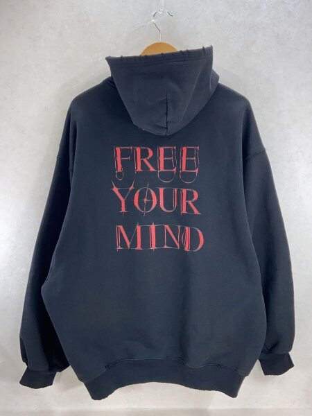 BALENCIAGA(バレンシアガ) / ダメージ加工/パーカー/S/コットン/BLK