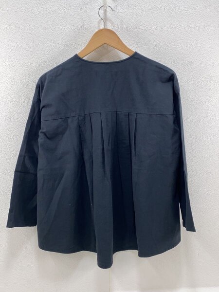 evam eva(エヴァムエヴァ) / cotton wool no collar shirt/長袖 