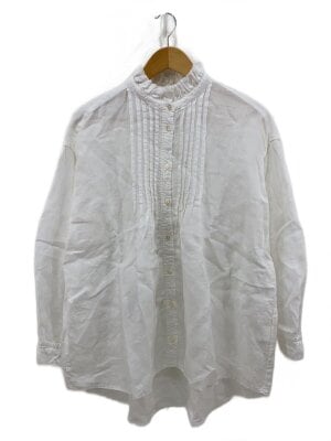 nest Robe リネンビッグプルオーバーブラウス 01191-1136-1 サイズF ブラウス シャツ ホワイト レディース ネストローブ【中古】4-0308M♪ nest Robe(ネストローブ) / リネンビッグプルオーバーブラウス/2019ss
