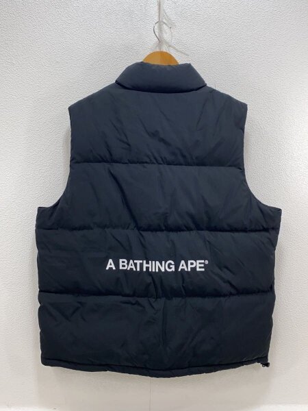 A BATHING APE(アベイシングエイプ) / ダウンベスト/XL/ナイロン/BLK 