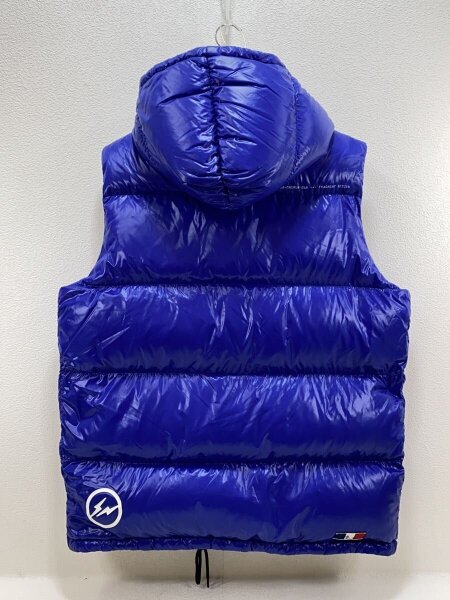 モンクレール　 ANCHETA フラグメント　ダウンベスト　ブルー　5D200 MONCLER(モンクレール) / ANCHETA/ダウンベスト/3/ナイロン/BLU