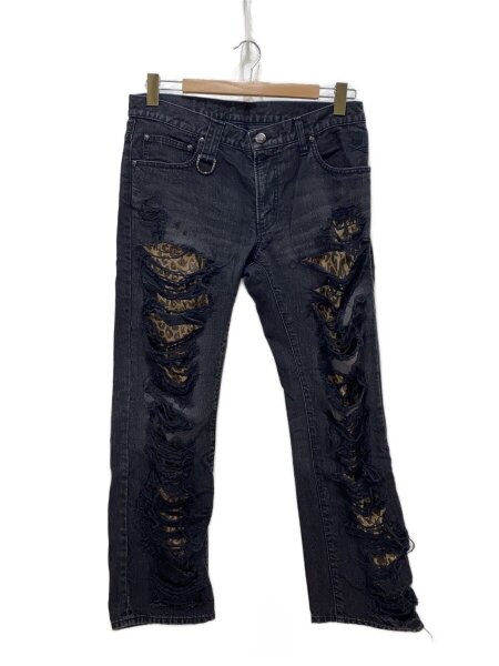 Roen(ロエン) / Damaged Denim Pants/ボトム/32/デニム/BLK/82033017 