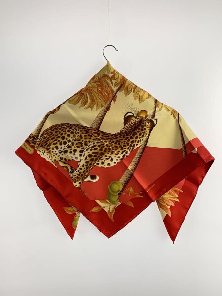 Salvatore Ferragamo フェラガモ ヒョウ柄 スカーフ ストール フェラガモ レオパード 大判スカーフ マルチカラー シルク 首飾り