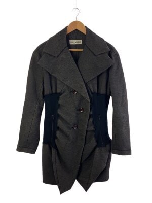 ISSEY MIYAKE(イッセイミヤケ) / コート/M/ポリエステル/GRN/無地