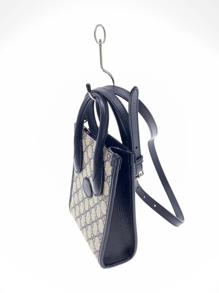 GUCCI / グッチ/インターロッキングG/ミニトートバッグ/2way/ネイビー/671623 GUCCI(グッチ) / グッチ/インターロッキングG/ミニトートバッグ/2way