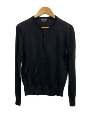 TOM FORD ヘンリーネックニット ブラック サイズ48 (新品、未使用)