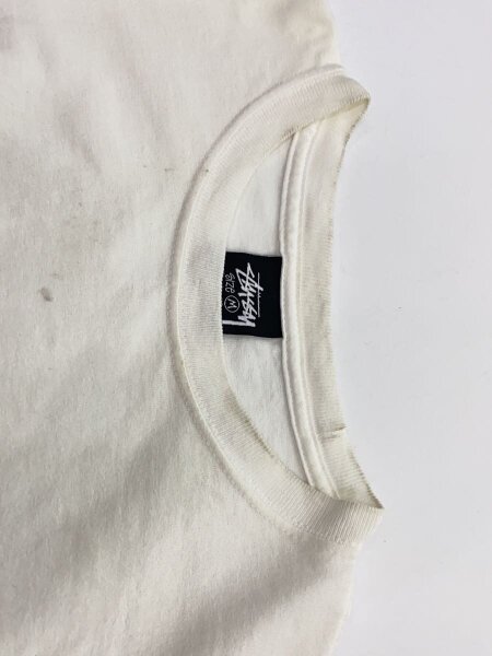 STUSSY(ステューシー) / Tシャツ/M/コットン/WHT/首周り汚れ有 | 古着