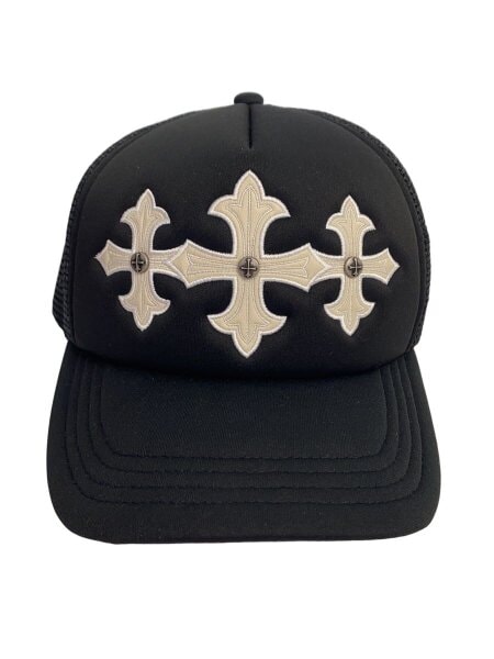 SUPPLIER(サプライヤー) / Cross Leather Patch Mesh Cap/ポリエステル