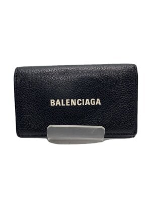 美品【BALENCIAGA】レザーキーケース 美品 BALENCIAGA バレンシアガ キーケース 6連 クロコ型押し