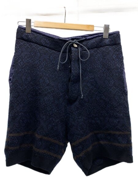sacai(サカイ) / ニット ショートパンツ/2/ウール/NVY/総柄/12-00322m 