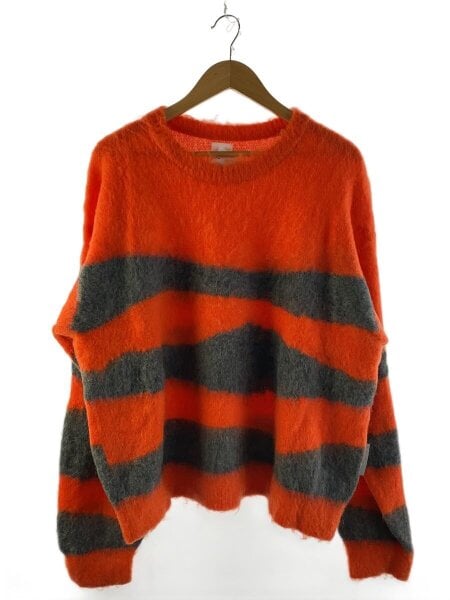 Name.(ネーム) / 20AW/WAVE STRIPED モヘアクルーネックニット/NMKN 