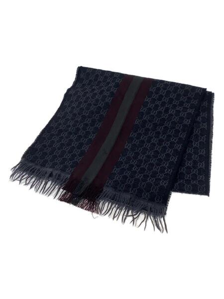 GUCCI(グッチ) / マフラー/ウール/BLK/メンズ | 中古品の販売・通販  