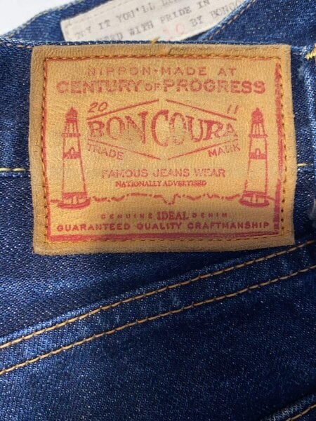 BONCOURA / BONCOURA Z/ジッパーフライ/セルビチデニムストレートパンツ/30/コットン/IDG BONCOURA(ボンクラ) / BONCOURA Z/ジッパーフライ/セルビチデニム