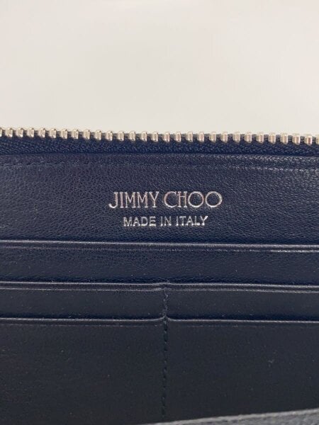 JIMMY CHOO(ジミーチュウ) / スタースタッズ/長財布/レザー/BLK/メンズ 