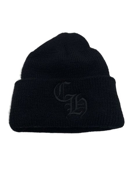 Chrome Hearts CH刺繍 ニットキャップ ブラック OS 正規品 CHROME HEARTS(クロムハーツ) / WOOL WATCH CAP/CH刺繍/ニットキャップ