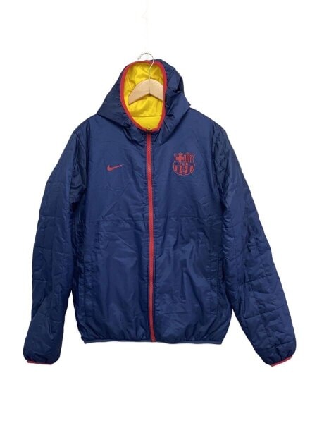 【XLサイズ】ナイキ FCバルセロナ ベンチコート ネイビー アウタージャケット NIKE(ナイキ) / FCB/FCバルセロナ/リバーシブルフィルジャケット/M