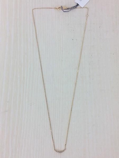 agete(アガット) / アネックレス/ゴールド/トップ有/k10/0.05ct | 中古 