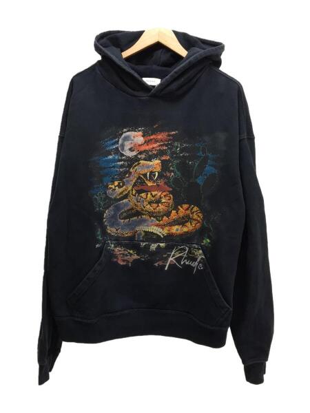 RHUDE(ルード) / パーカー/L/コットン/ブラック/seven snake/着用感有 