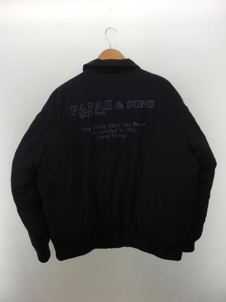 中古 Papas パパス スウェット ジャケット ネイビー 【PAPAS】パパス 