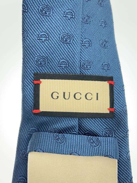 GUCCI / ネクタイ/シルク/BLU/総柄/メンズ/624057 GUCCI(グッチ) / ネクタイ/シルク/BLU/総柄/メンズ/624057// | 中古品
