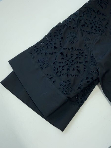 TICCA / レース半袖シャツワンピース/FREE/コットン/BLK/無地/TBCS-063 TICCA(ティッカ) / レース半袖シャツワンピース/FREE/コットン/BLK