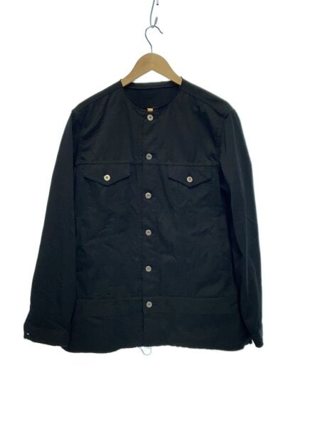 COMME des GARÇONS ノーカラーブラックジャケット XS COMME des GARÇONS ノーカラーブラックジャケット XS COMME des