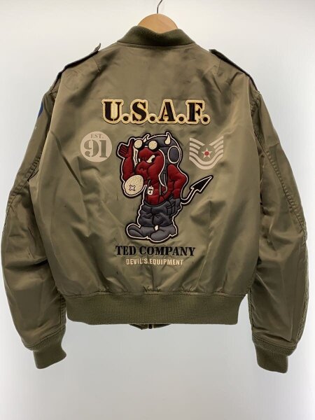 TED MAN(TED COMPANY) / フライトジャケット/44/ナイロン/KHK/L-2 TED MAN(TED COMPANY)(テッドマン(テッドカンパニー)) / フライト