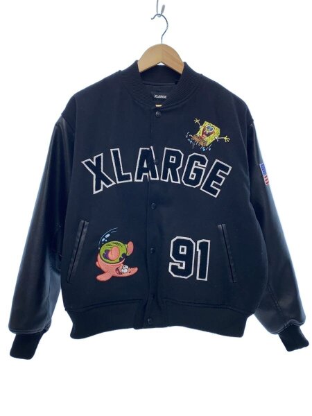 X-LARGE(エクストララージ) / 2025/×SpongeBob VARSITY/スタジャン/M 