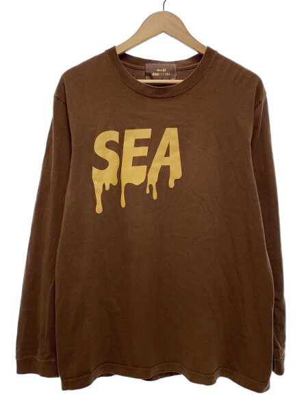 WIND AND SEA(ウィンダンシー) / 長袖Tシャツ/M/コットン/BRW/WDS 