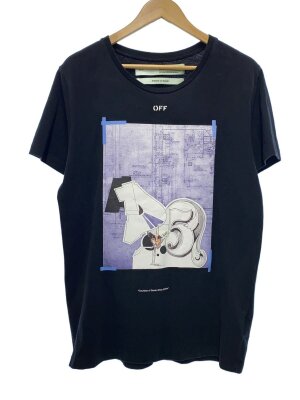 OFF-WHITE(オフホワイト) / Tシャツ/L/コットン/ブラック/LG-425
