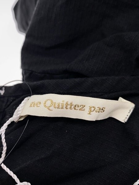 ne Quittez pas / 半袖ワンピース/M/コットン/BLK/010451GX1 ne Quittez pas(ヌキテパ) / 半袖ワンピース/M/コットン/BLK/010451GX1
