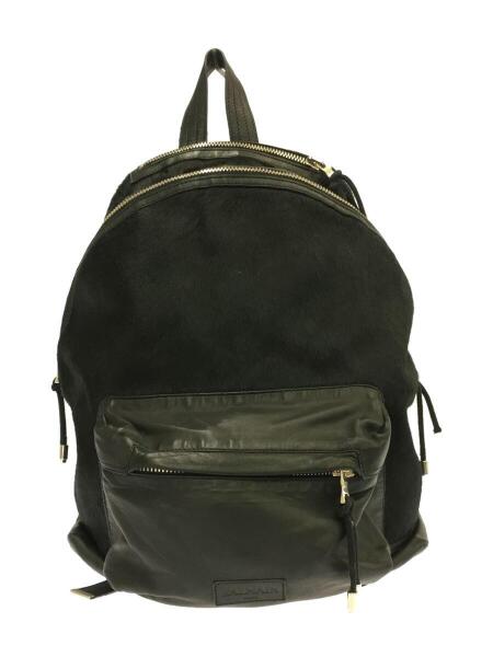 BALMAIN(バルマン) / レザー/リュック/ファー/BLK | 中古品の販売 