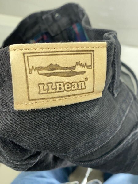 【入手困難】エルエルビーンL.L.Bean ラグマット80s vintage古着 L.L.Bean(エルエルビーン) / 80s/USA製/裏ネル//デニム/BLK/無地