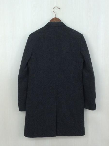 LAD MUSICIAN ウール 比翼 チェスターコート 42 ブラック メンズ LAD MUSICIAN 比翼ウールチェスターコート44 LAD MUSICIAN（ラッド