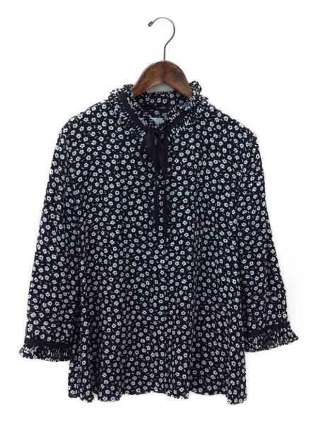 ZARA(ザラ) / フラワープリントブラウス/長袖ブラウス/XL/レーヨン/BLK 